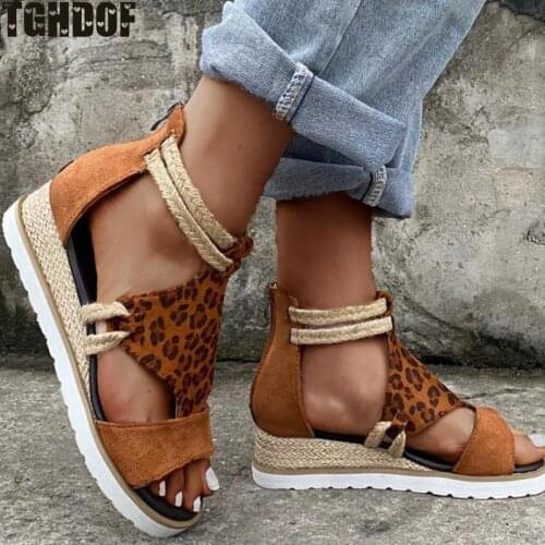 Women Sandals Flats Platform Woman Buckle Strap Summer Shoes PVC Plus Size Comfort Ladies Footwear New Woman Shoe 2021 New