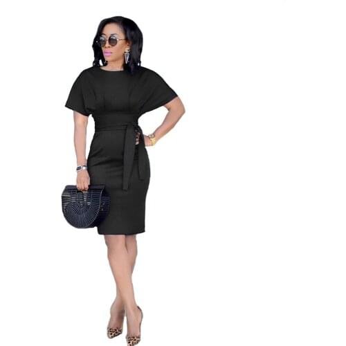 Women Leather Dress Sexy Black Crew Neck Wet Look Bodycon Bandage Party Dress