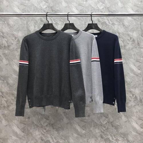 2021 Autumn Winter Women Sweater Slim Soft Solid Striped Wool O-Neck Pullover Long Sleeve Casual High Quality Coat Fashion Koran