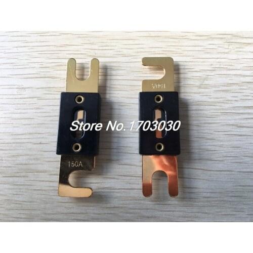 30 pcs Gold Plated Fuse 150A 150 AMP for Auto Car Boat Truck Audio 80x20mm