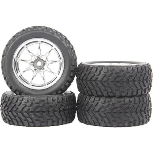 4Pcs Rubber Tire Tyre Wheel for WPL C14 C24 B14 B24 MN D90 D99 MN90 MN99S RC Car Upgrade Parts Spare Accessories