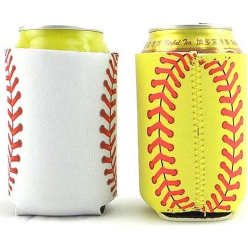 500Pcs Sports Ball Can Cooler Summer Leopard Neoprene Bottle Cooler Wholesale Can Cover Beer Holder SN1078