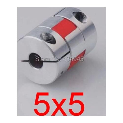 5x5 5mm aluminium flexible shaft Jaw spider Plum Coupling servo motor rolling ball screw coupler CNC Encoders coupling D25 L30