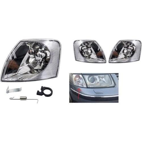 2 Pcs Car Right Left Corner Lampshade Headlight Turn Signal Lampshade for Passat B5 1996-2000 3BD 953 041 3BD 953 042