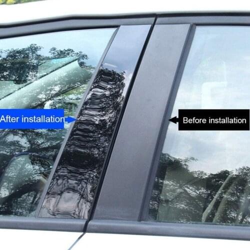 Car BC Window Center Pillar Sticker for Mitsubishi Outlander 2014 2015 2016 2017 2018 2019