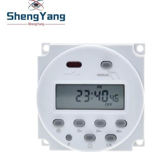 CN101A LCD time switch 12V 24V 110V 220V Time Relay Street lamp billboard power supply timer WITHOUT waterproof box