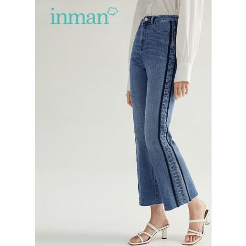 INMAN Women's Flared Jeans