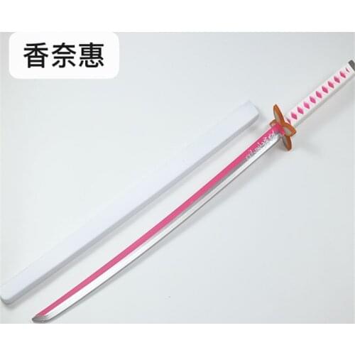 Cosplay Kimetsu no Yaiba Sword Weapon Demon Slayer Kochou Kanae Sword 1:1 Agatsuma Zenitsu Ninja 104cm PU Prop Weapon Katana