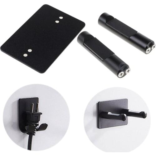 YYSD Metal Wall Mount Bracket Punch-free Storage Hook Hanger for Hair Dryer