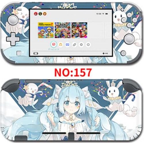 Cute Cartoon PVC Removable Protective Sticker for Nintend Switch Lite Console Anti-scratch Sticker Decals Protector Accessories