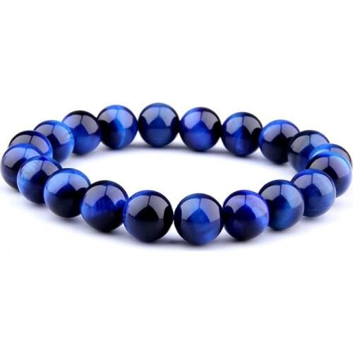 Green Gold Tiger Eye Stone Mens Bracelet Single Lapis Lazuli Bracelet Beaded Mens Jewelry