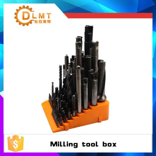 CNC machining center milling cutter tool box 84 hole milling cutter storage box hard plastic milling cutter finishing rack
