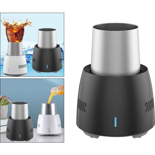 Portable Fast Electronic Beverage Cooling Cup Refrigeration Quick Cooler 350ML for Car Office Desk Use for Water Cola Travel US