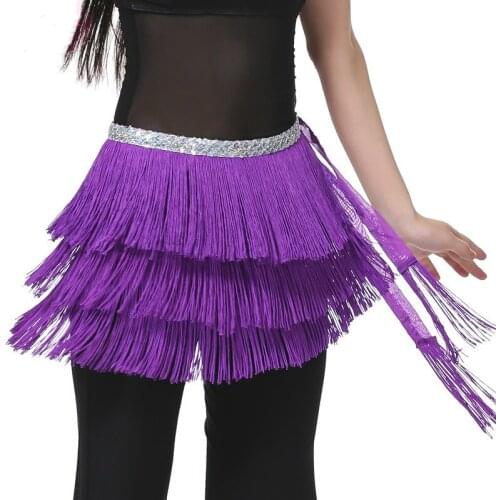 3 Layer Multicolor Women Belly Dance Belt for Stage Performance Belly Dance Waist Chain Indian Dance Hip Scarf Practice Clothes
