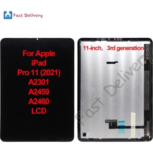 Original 11.0" For Apple iPad Pro 11 2021 A2301 A2459 A2460 LCD Display Touch Panel Screen Digitizer Assembly 3rd Generation