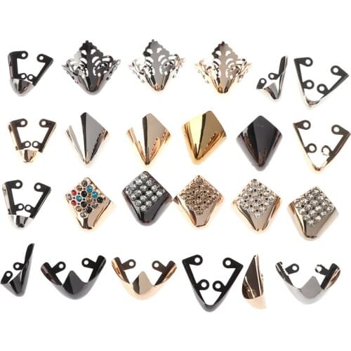 1Pair Shoes Toe Protection Fashion Metal Material Shoes Clips for Decorations High Heels Shoe Broken Reapair Accessories