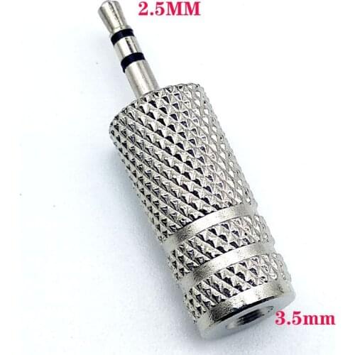 2pc 3.5mm Male to 6.35mm Female Adapter 3.5 Plug to 6.35 Jack Stereo Speaker Audio Converter for PC Notebook