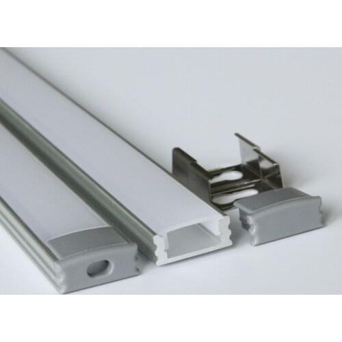 10m (20pcs) a lot, 0.5m per piece, anodized aluminum profile for led strips AP1707 , 12mm