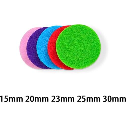 10pcs Mixed Colorful Thick Essential Oil Diffuser Locket Perfume Aromatherapy Refill Felt Pads for Diffuser Necklace