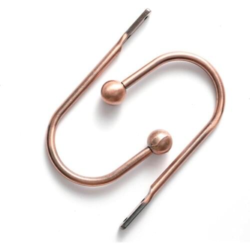 U Metal Buckle Coat Hanger New U Shape 2pcs Easy To Install Stainless Steel U Type Black Round Head Fashion Curtain Wall Hook