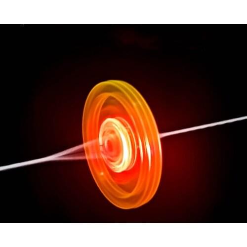 2 Pcs In Random Color Flash Pull Line Led Flywheel Hot Fire Wheel Glow Flywheel Whistle Creative Funny Classic Toy Children Gift