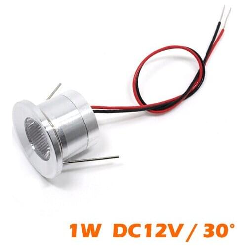 24pcs/lot 1W Ceiling Spot Lighting DC12V LED Down Light Mini LED Lamp for Shops Hotel KTV Bar Theater Showroom Cabinets CE RoHS