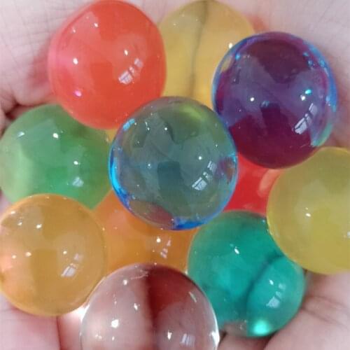 10/50/100pcs/lot Large Hydrogel Pearl Shaped Big 3-4cm Crystal Soil Water Beads Mud Grow Ball Wedding Growing Bulbs