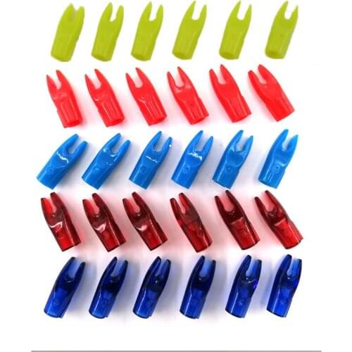 60pcs Plastic Arrow Pin Nock Hunting Shooting Archery Accessories Compound Recurve Bow Crossbow