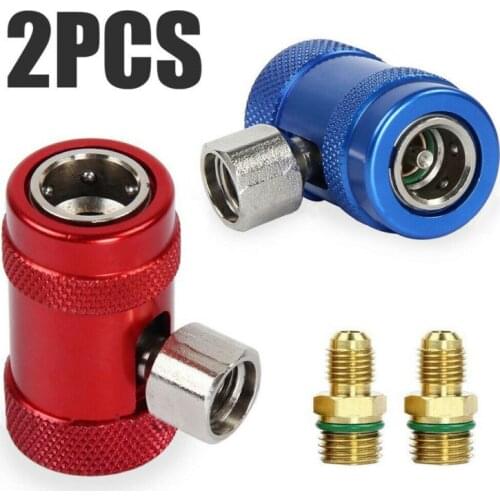 Automobile Air Conditioning Refrigeration System Fluoride Quick Connector Refrigerant Air Conditioning Adapter Vehicle Tool