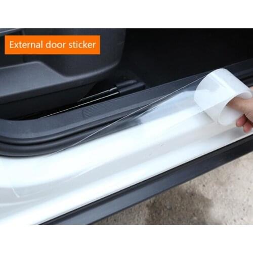 Car Stickers Car Door Sill Protector For Renault kwid Symbol Trafic for Dacia Sandero Logan Duster 2016 2017 2018