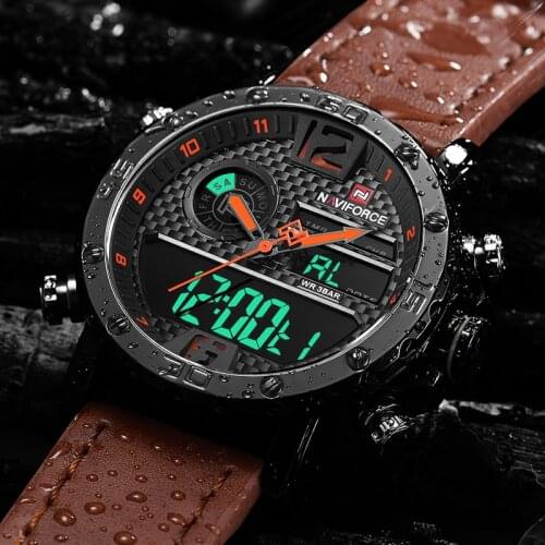 NAVIFORCE Mens Watches Luxury Brand Men Military Digital Sport Watch Waterproof Clock Male Quartz Wristwatch Relogio Masculino