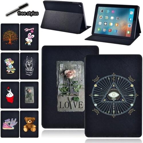 For Apple IPad Air 4/Air 2 /Air 3 / Air1 Tablet Case Anti-Dust Leather Protective Shell + Free Stylus