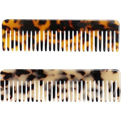 Girls Colorful Fashion Salon tool Hair Styling Tool Anti-Static Massage Hairdressing Comb Acetate Hair Combs Hair Brush