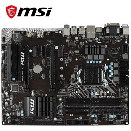 For MSI B150 PC MATE Motherboard LGA 1151 DDR4 For Intel B150 150M Desktop Mainboard SATA III USB3.0 PCI-E X16 3.0 Used
