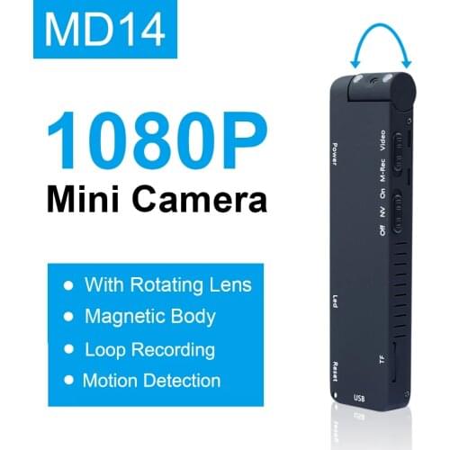 MD14 Mini Camcorder Magnetic 1080P HD Night Vision Motion Detection Micro Camera DV Small Micro Cam