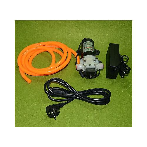 DC12V 45W Diaphragm Water Pump come with power Adapter and 2M Tube,EU Plug