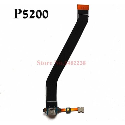 Original USB Charging Dock Port Flex cable For Samsung GT-P5220 P5200 P5210 P5220 Charger plug with Microphone board Replacement