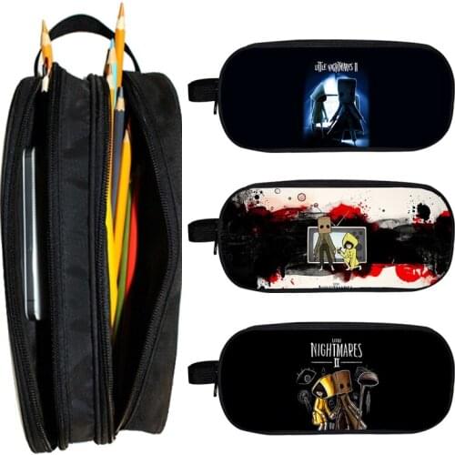 3D Little Nightmares Pencil case Waist Pack Kindergarten Infantile Pen bag Kid Baby Cartoon School Supplies Women Cosmetic Bag