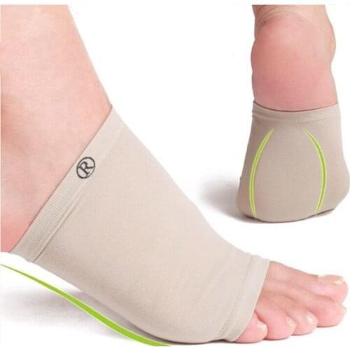 Pinkiou 1Pair Silicone Gel Arches Footful Orthotic Arch Support Foot Brace Flat Feet Relieve Pain Comfortable Shoes Insoles