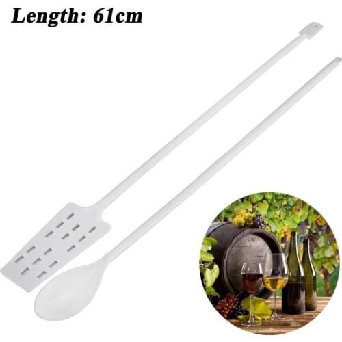 24"/61cm Plastic Wine Stirrer Paddle Spoon Wine Mash Tun Mixing Stirrer Paddle Home Kitchen Bar Beer Brewing for HomeBrew Tools