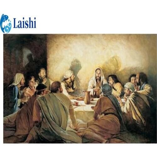 Full Square Diamond The Last Supper of Religious Figures 5D Diamond Painting Embroidery Cross Stitch Rhinestone Painting Decor