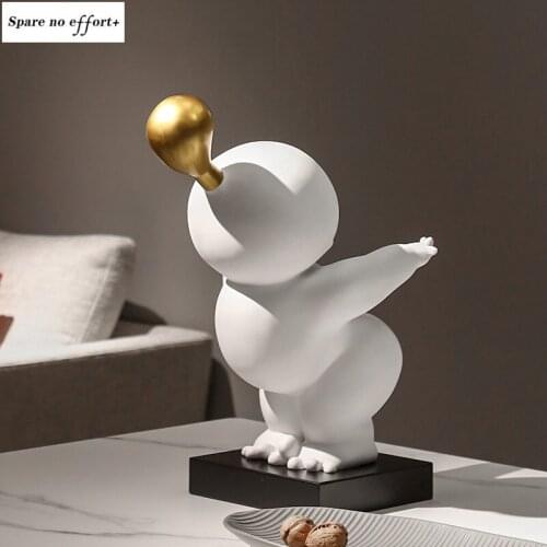 Simple Abstract Character Decoration New Year Gift Desktop Nordic Home Decoration Modern Home Decoration 2021 New Year Gift