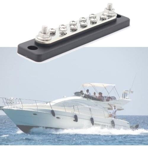 BusBar with Cover Terminal Bus Bar 150 A BusBar Block with Cover Power Distribution Terminal Block Used for Yacht