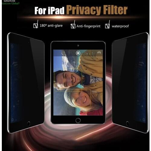 SZEGYCHX 7.9" PET materia 180 Privacy Filter Screen Anti-glare Tablet PC Protector Filter Film For iPad mini 1 2 3 (130x195mm)