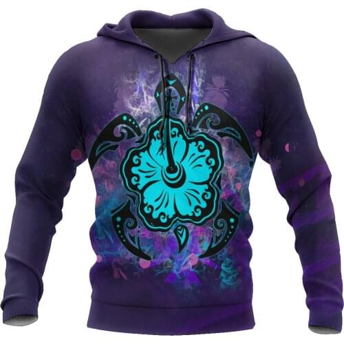 3D Hoodie Amazing Polynesian Turtle With Plumeria Flowers For Men/Women Sweatshirt Spring Casual Pullover Zipper Streetwear