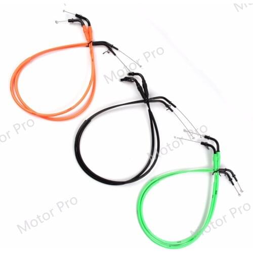 Throttle Cable For Kawasaki Z1000 2011 2012 2013 Stainless Wire Line Rubber Motorcycle Replacement Accessories Z 1000 Black