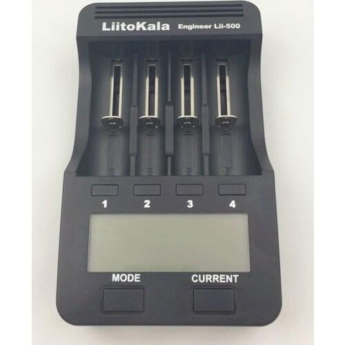 100% liitokala LII 500 LCD Display Battery Charger 3.7 V 18650 26650 18500 Cylindrical Lithium Battery, 1.2V AA AAA NiMH Battery