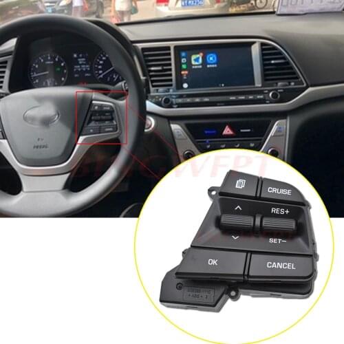 Green circuit board for Hyundai elantra AD Solaris 20172018 1.6l Car Cruise Control Steering Wheel Buttons Switch Black