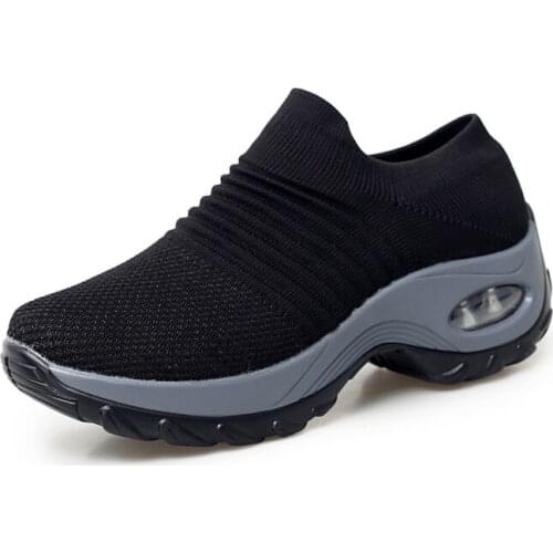Spring Women Sneakers Shoes Autumn Flat Slip on Platform Tenis for Women Breathable Mesh Sock Sneakers Shoes Zapatos De Mujer