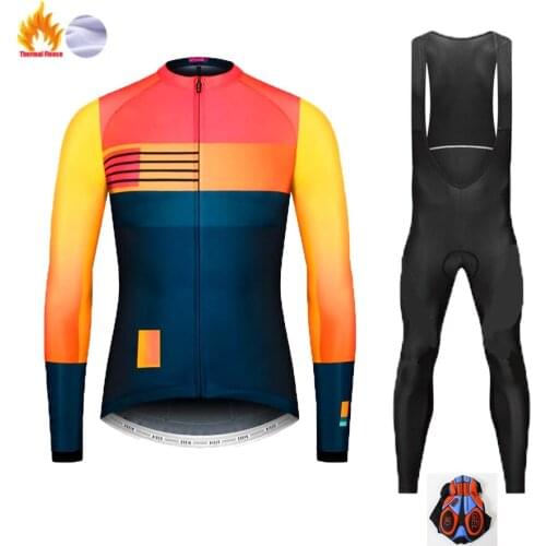 2021 Winter Cycling Jersey Long Sleeve Jersey Cycling Jersey Jersey Fleece Suit Maillot Winter Cycling Jersey Warm